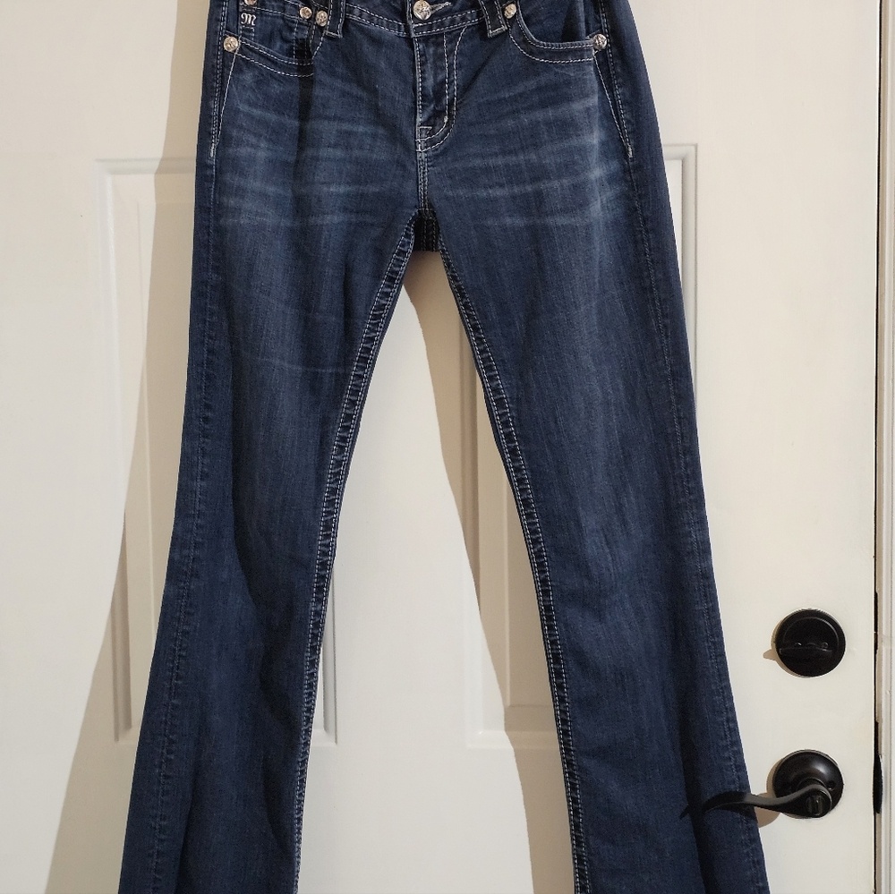 Women's Miss Me Jeans with Embroidered Cross Design - Picture 7 of 16